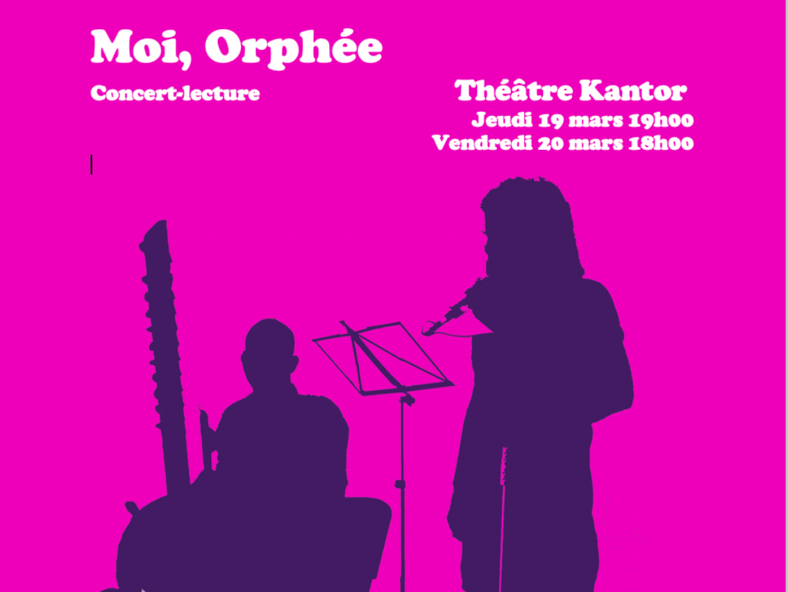 Le Festival Européen Latin Grec et l'ENS de Lyon sont heureux de vous inviter au concert - lecture "Moi Orphée"