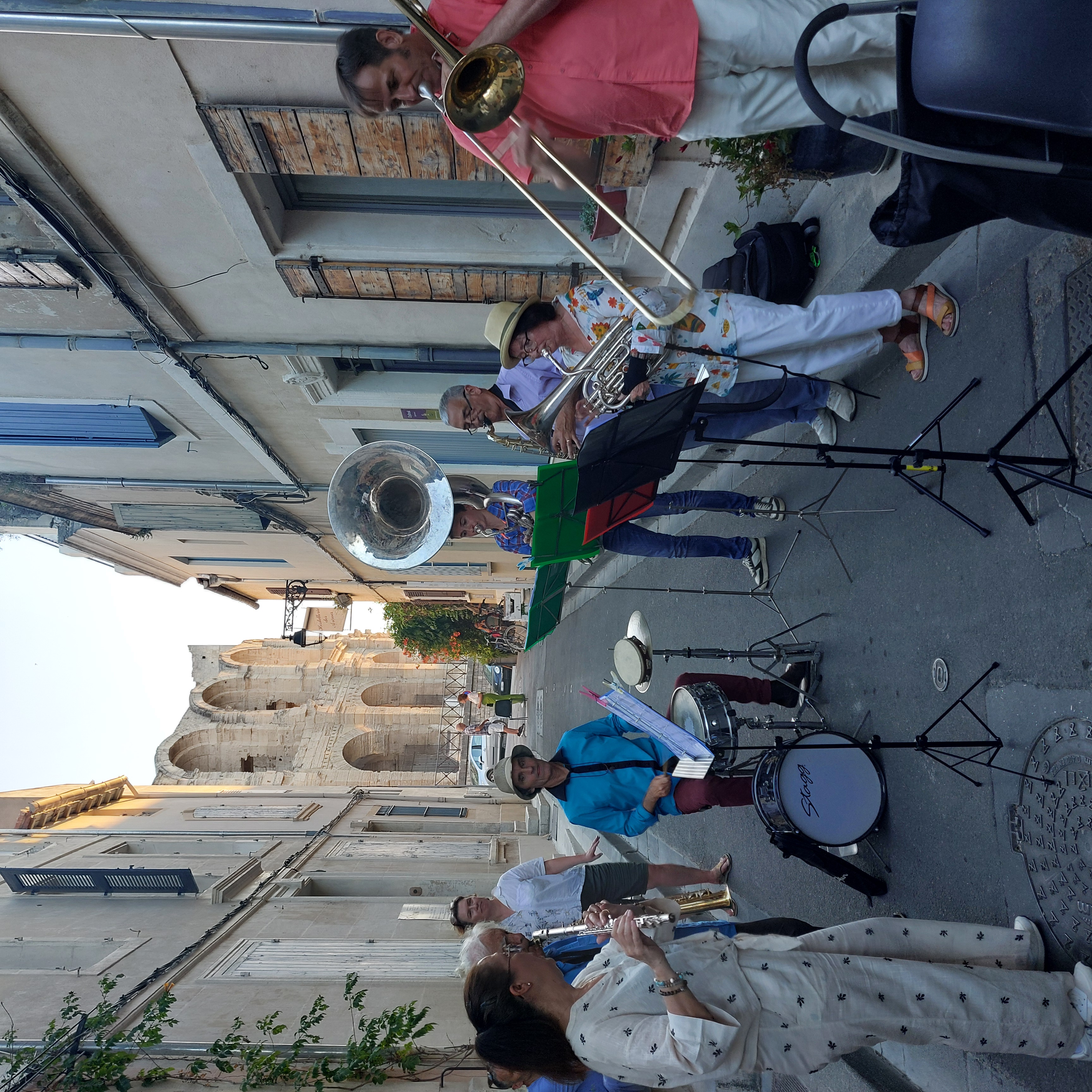 La fanfare du Conservatoire d'Arles en juin 2025